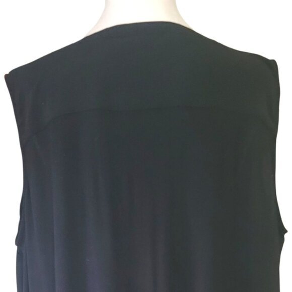 New York & Co Black Stretch Sleeveless Shift Dress, XL, Pre-owned - Picture 5 of 8